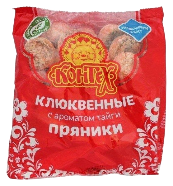 Пряники КОНТЕХ Клюквенные с начинкой 300г
