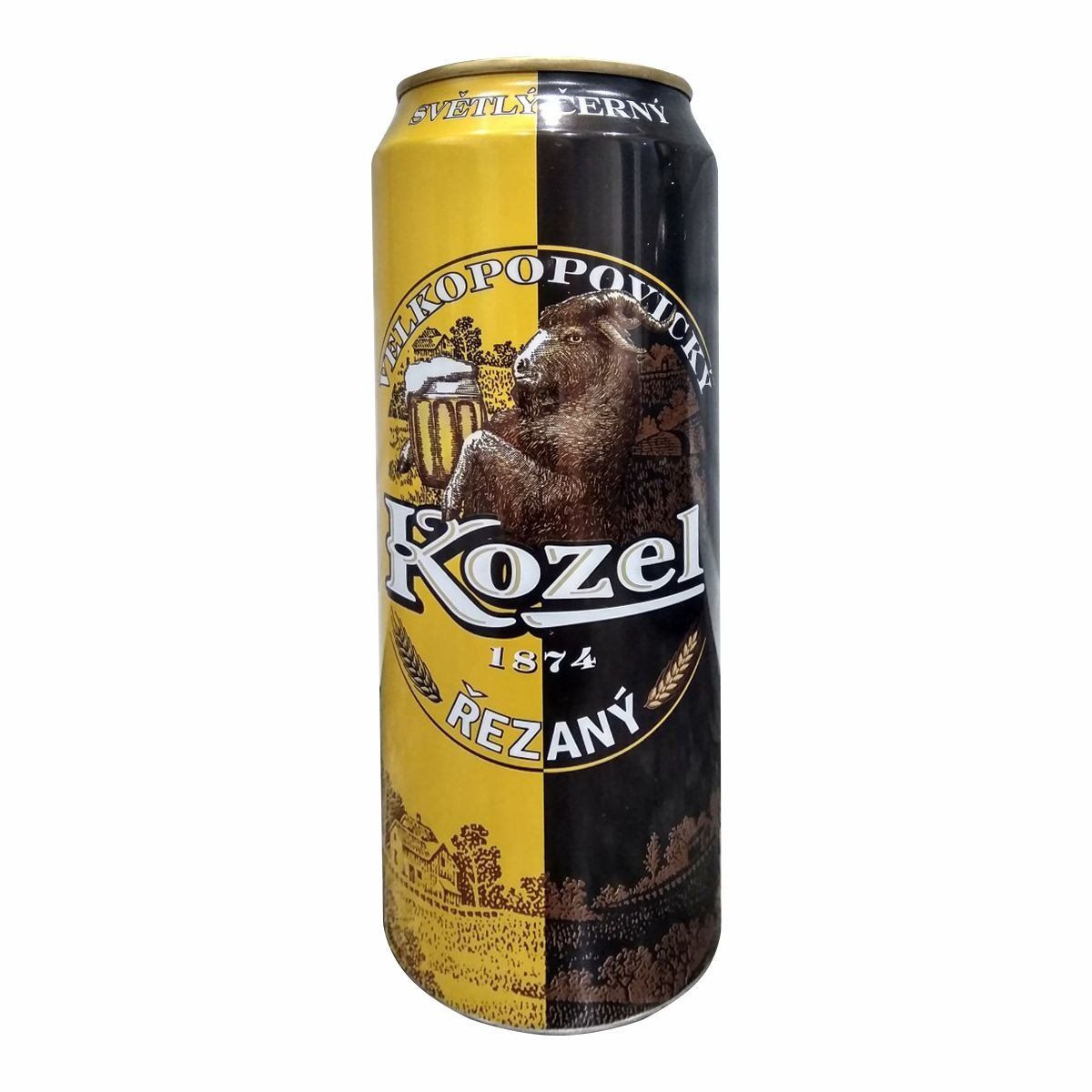 Пиво ВЕЛКОПОПОВЕЦКИЙ КОЗЕЛ Резаное светлое 4.7% ж/б 0.45л