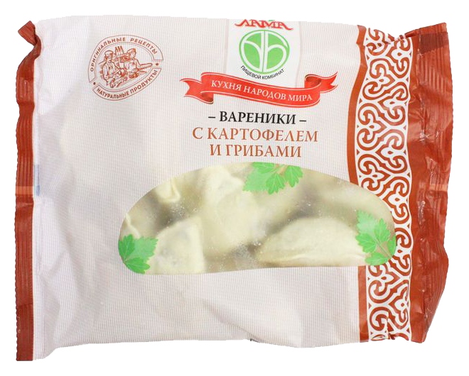 Вареники ЛАМА с картофелем и грибами 450г