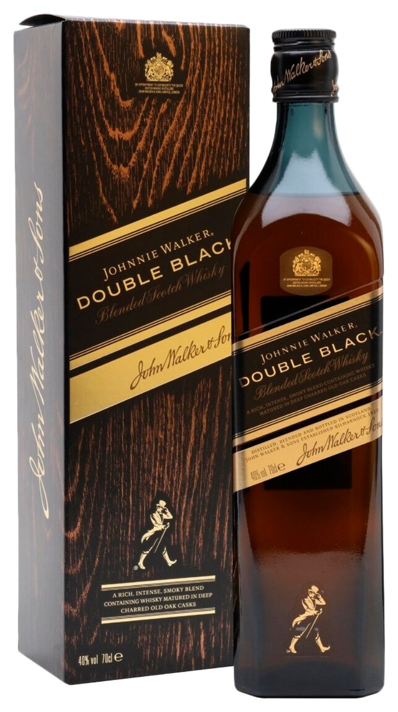 Виски ДЖОННИ УОКЕР Дабл Блэк 40% ПК 0.7л