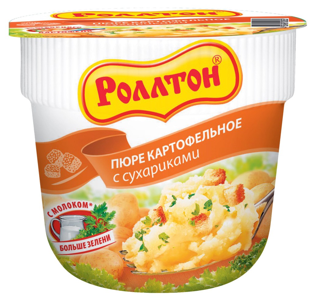 Картофельное пюре б/п РОЛЛТОН с сухарями 40г