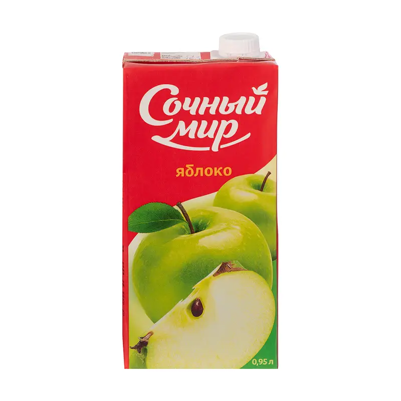 Напиток сокосодержащий СОЧНЫЙ МИР яблоко 0.95л