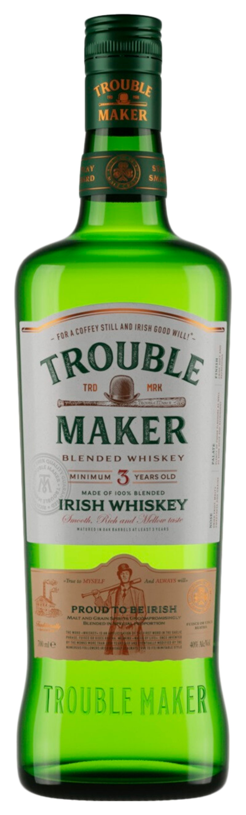 Виски ТРАБЛМЕЙКЕР 40% ст/б 0.7л