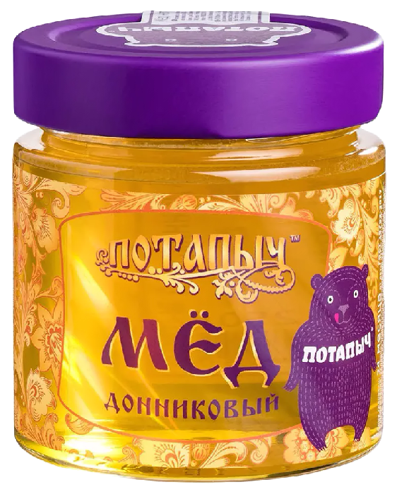 Мед ПОТАПЫЧЪ натуральный донниковый ст/б 250г
