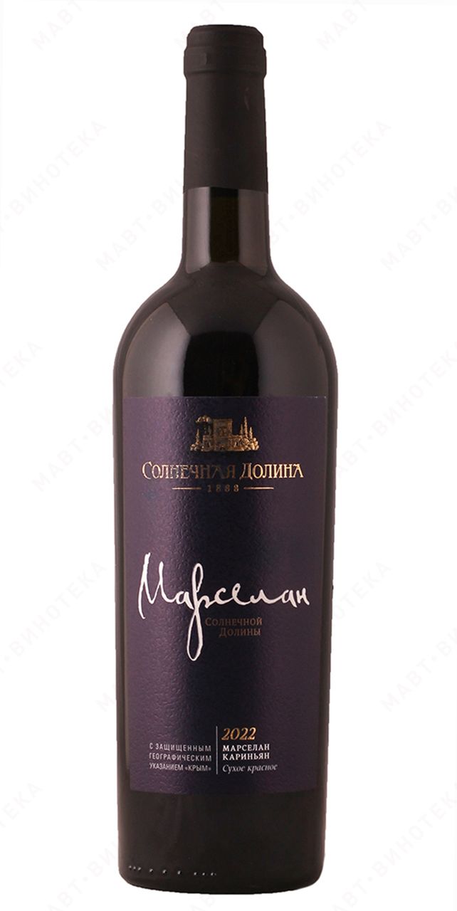 Вино СОЛНЕЧНАЯ ДОЛИНА Марселан красное сух 11.5-13.5% ст/б 0.75л