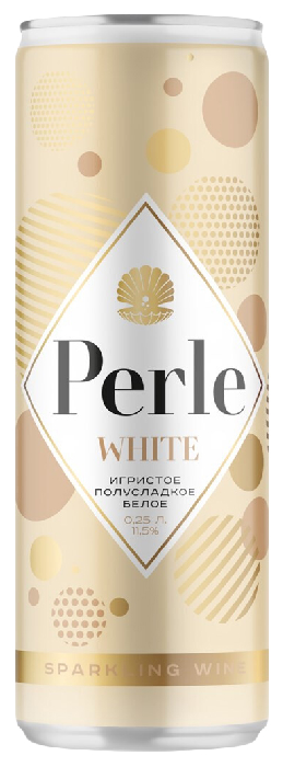 Игристое вино ПЕРЛЕ Ла Петит белое п/сл 11.5% ж/б 0.25л
