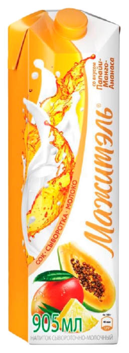 Напиток на сыворотке МАЖИТЕЛЬ ананас манго бзмж 0.04% пэт 950г