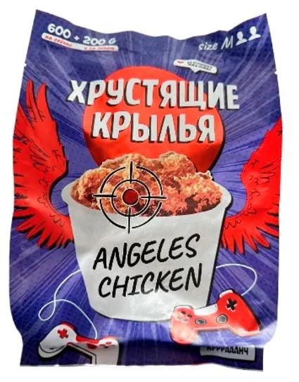 Крылышки цыпленка РЕФТИНСКАЯ ПФ хрустящие с/м 800г