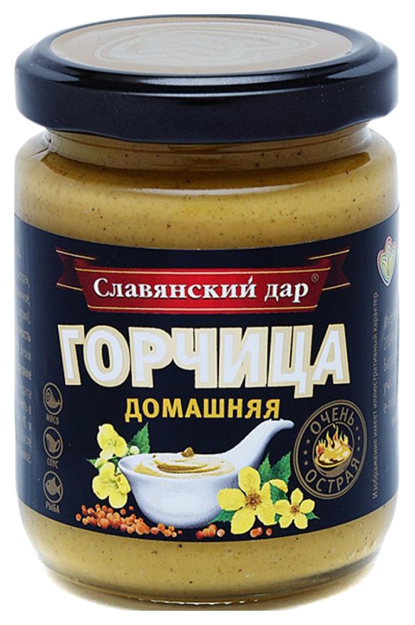 Горчица СЛАВЯНСКИЙ ДАР Домашняя ст/б 170г