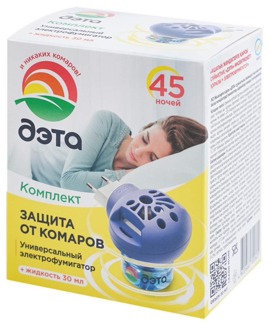 Комплект ДЭТА Инсекто жидкость 45 ночей 30мл