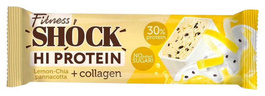 Батончик ФИТНЕС ШОК Протеин лимон чиа 40г