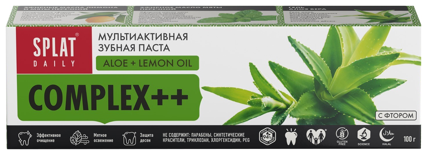 Зубная паста СПЛАТ Дэйли комплекс плюс 100г