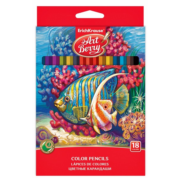Карандаши цветные АРТБЕРРИ 18шт