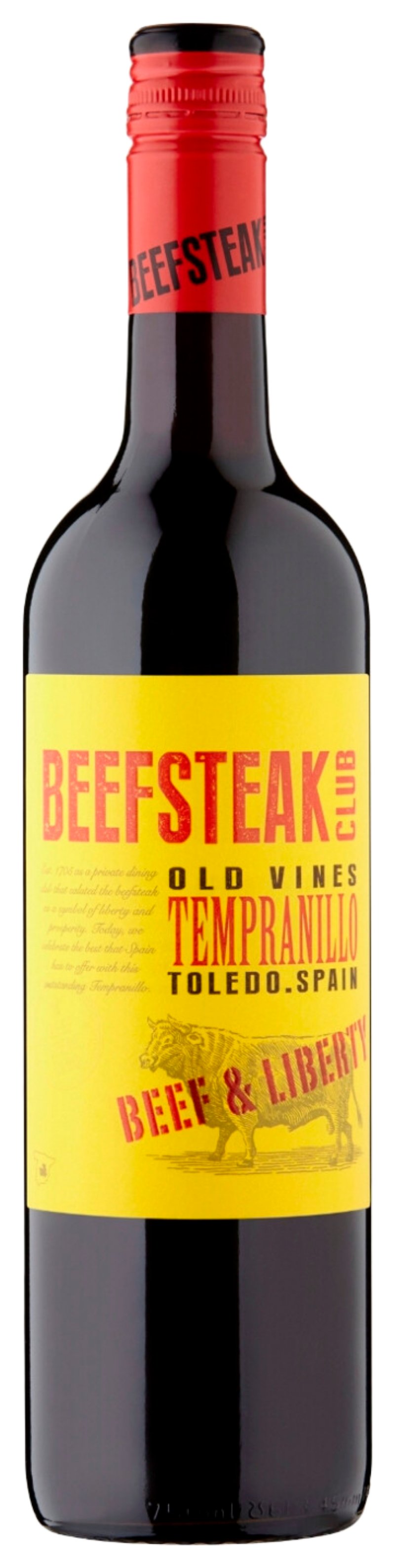 Вино ЭРМАНС Бифстейк Клаб Темпранильо красное сух 13.5% ст/б 0.75л