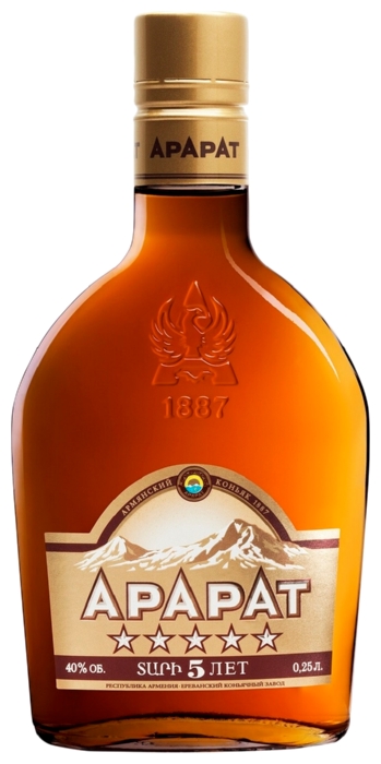 Коньяк АРАРАТ 5 лет 40% ст/б 0.25л