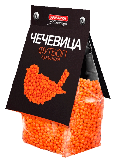 Чечевица БРАВОЛЛИ Футбол красная м/у 350г
