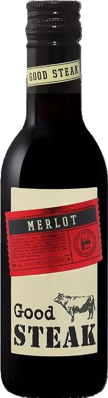 Вино ГУД СТЕЙК Мерло красное сух 10-12% ст/б 0.187л