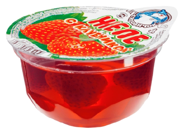 Желе СНЕГОВИЧОК фруктовое с клубникой 150г
