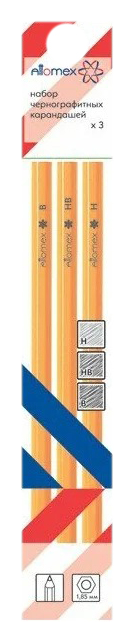 Набор карандашей АТТОМИКС B-HB-H 3шт