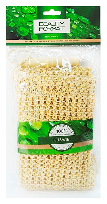 Мочалка для тела КАДРИЛЬ сизаль арт.45592-4006