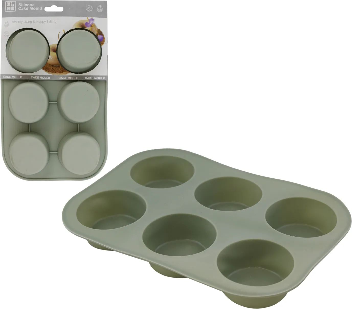 Форма силиконовая для выпечки кексов 17*28.5*3.5см арт.G176