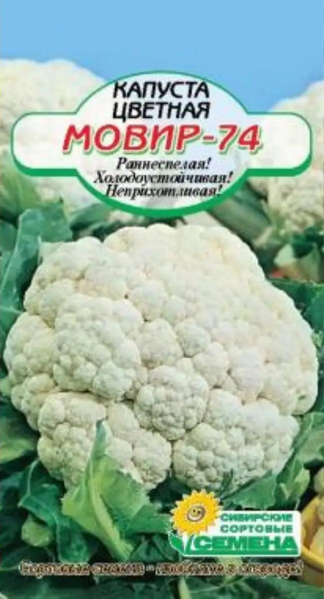 Семена ССС Капуста Мовир 74 цветная 3г