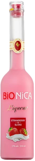 Ликер БИОНИКА Клубника Сливки 17-18.2% ст/б 0.5л