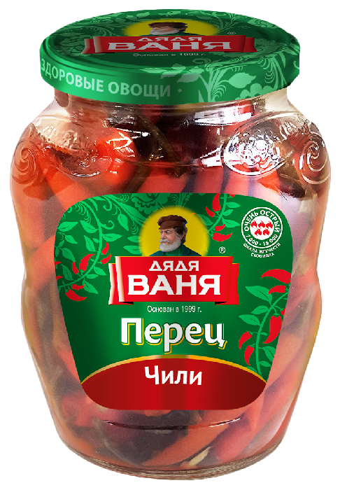 Перец ДЯДЯ ВАНЯ чили маринованный ст/б 340г