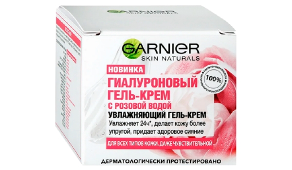 Гель-крем для лица ГАРНЬЕР Гиалуроновый с розовой водой 50мл