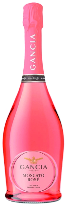 Игристое вино ГАНЧА Москато Розе розовое сл 7% ст/б 0.75л