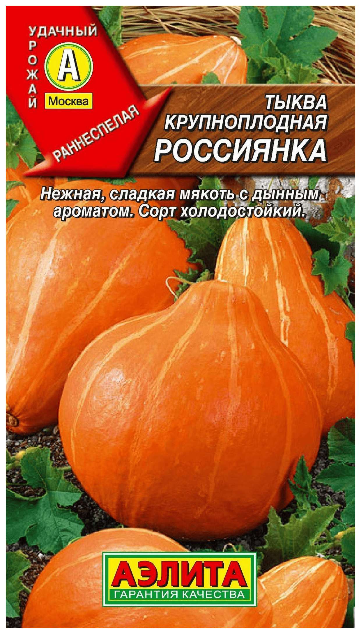Семена АЭЛИТА Тыква крупноплодная Россиянка 1г