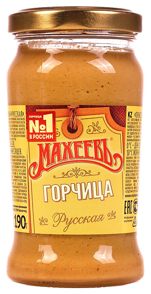 Горчица МАХЕЕВЪ Русская ст/б 190г