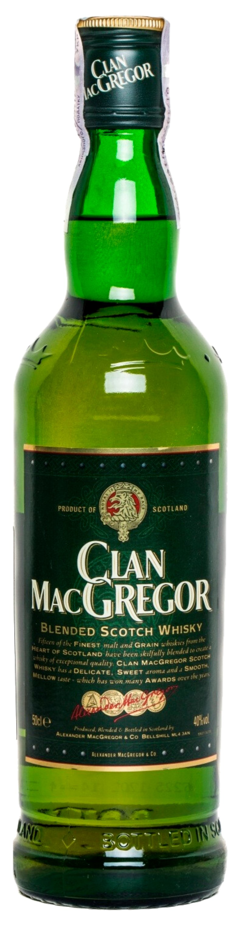 Виски КЛАН МАКГРЕГОР 40% ст/б 0.5л