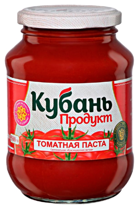 Томатная паста КУБАНЬ ПРОДУКТ ст/б 500г