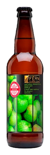 Сидр ФЕРН Яблочный п/сух 5.8% ст/б 0.5л