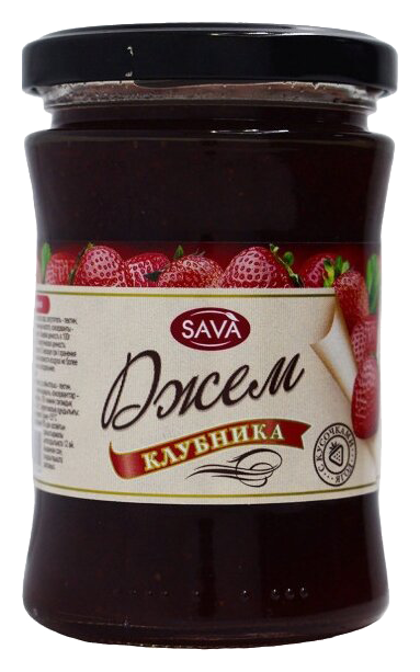 Джем САВА клубника ст/б 300г