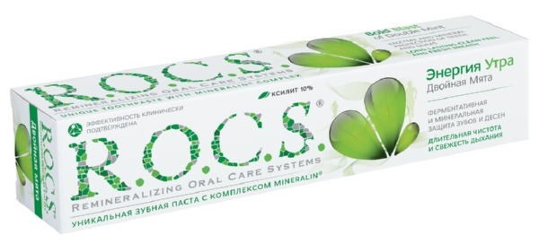 Зубная паста РОКС Двойная мята 74г