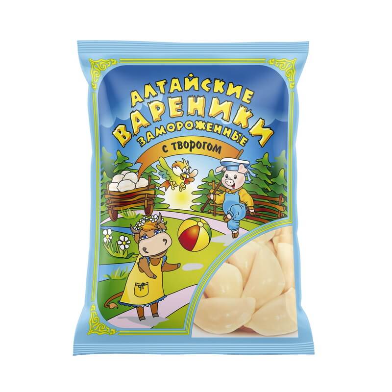 Вареники МЯСНАЯ ТЕЛЕЖКА Алтайские с творогом 500г