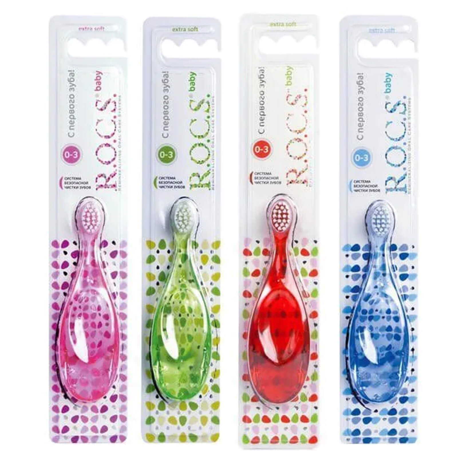 Зубная щетка РОКС Бейби экстра мягкая от 0 до 3 лет