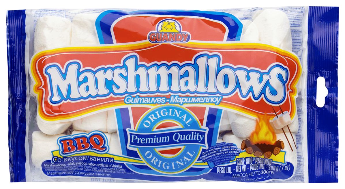 Зефир ГУАНДИ Маршмеллоу ванильный классик 200г