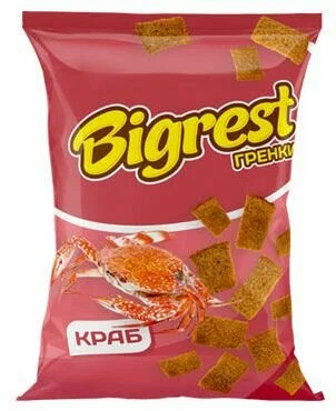 Гренки БИГРЕСТ краб 40г