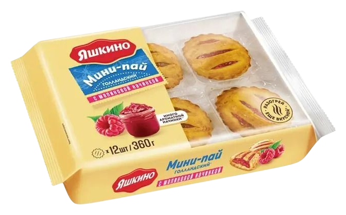 Мини-пай ЯШКИНО Голландский с малиновой начинкой 360г