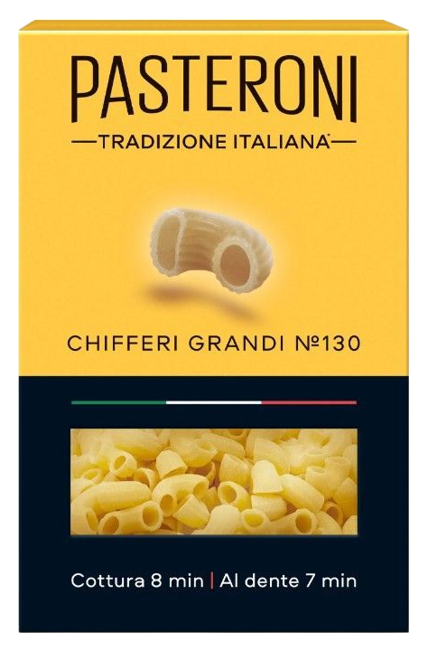 Мак.изделия ПАСТЕРОНИ Рожки большие карт/уп 400г