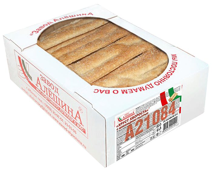 Печенье АЛЕШИНА Хруст хвороста с глазурью 400г