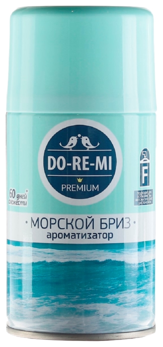 Освежитель воздуха ДО-РЕ-МИ Премиум Морской бриз сменный блок 250мл