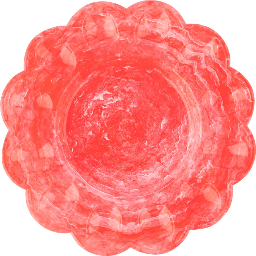 Тарелка ДОМАШНЯЯ КУХНЯ для яиц Д23.5см мраморная