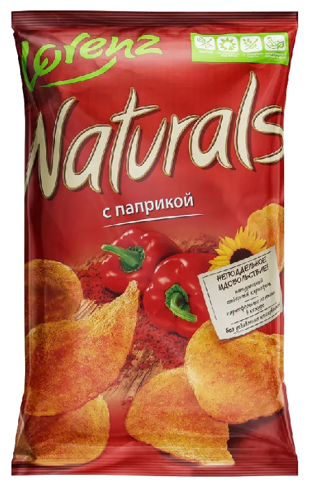 Чипсы ЛОРЕНЦ Нэчуралс паприка 100г