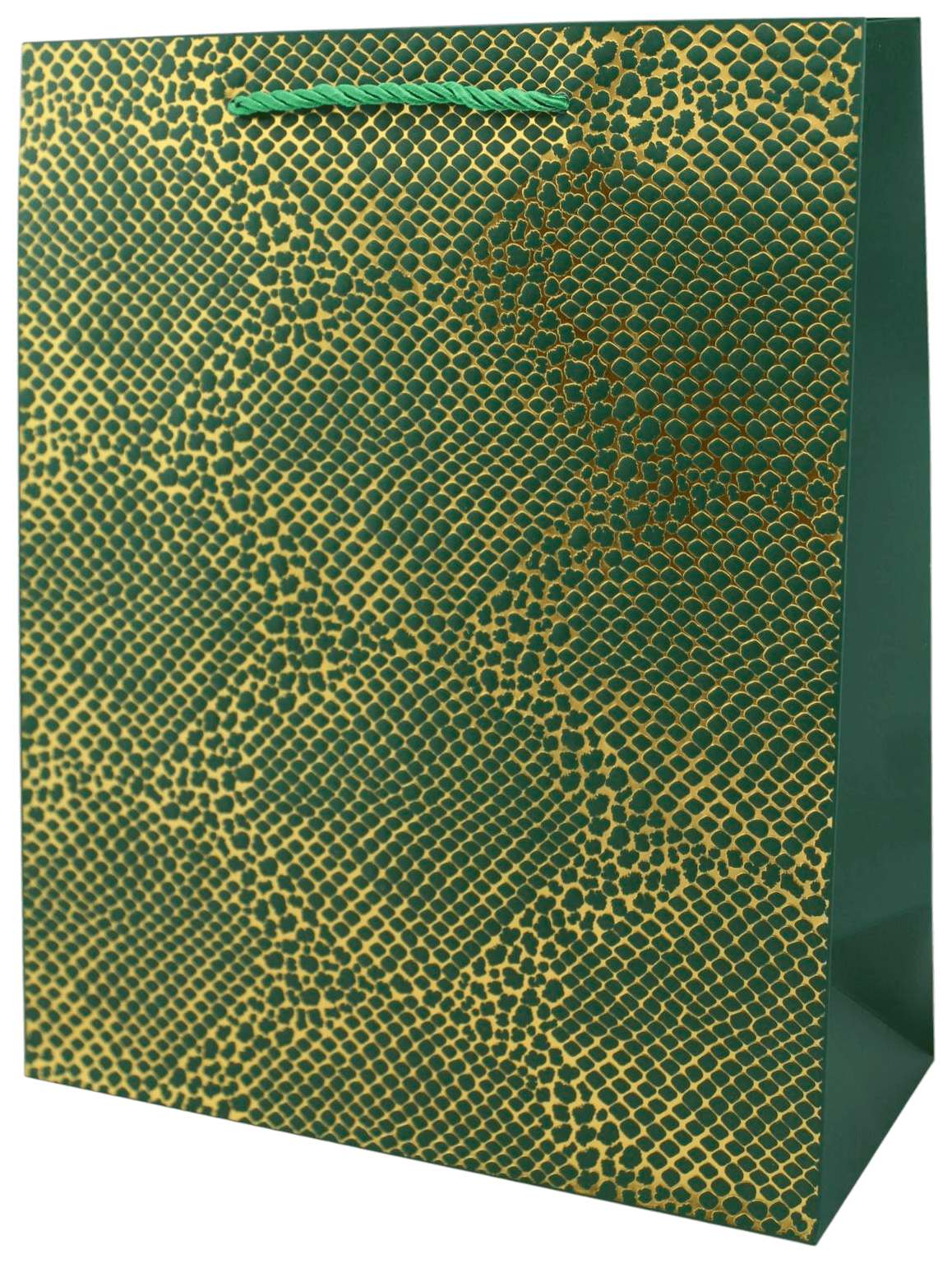 Пакет подарочный ТАМ-ТАМ Змеиная кожа зеленый 26*12*32см арт.EB07M-2