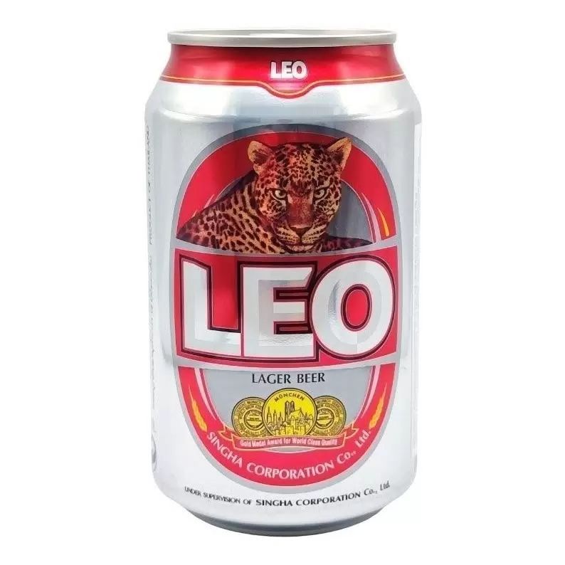Пиво ЛЕО светлое пастер 5% ж/б 0.33л