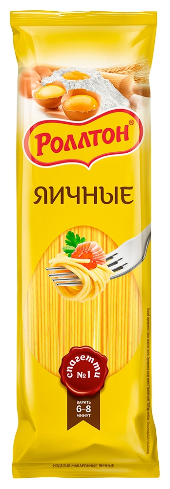 Мак.изделия РОЛЛТОН Спагетти яичные м/у 400г